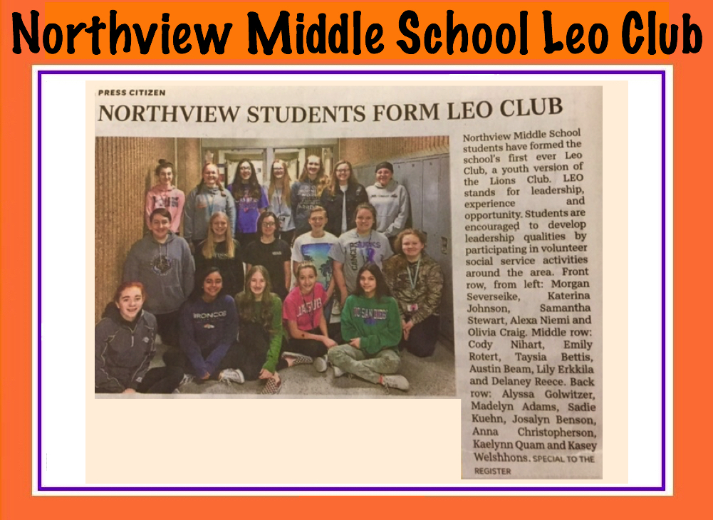 Northview Middle School LEO Club