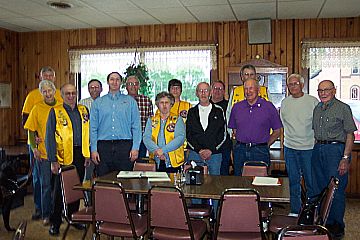 Picture of Sheffield Lions Club taken at Club Meeting 05/06/2010